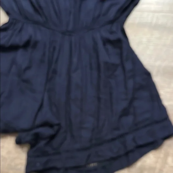 Live 4 Truth Navy Blue Off-Shoulder shorts Romper Size Large - Picture 9 of 9